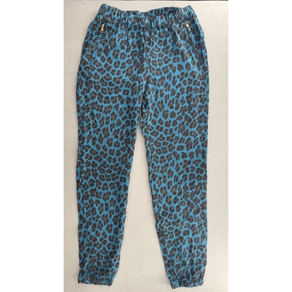 Young Fabulous & Broke Jogger Pant S Leopard Animal Tencel Boho Cali Trendy